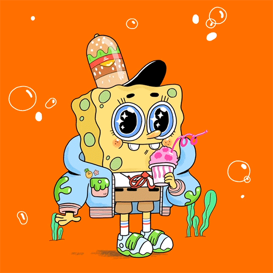 Kawaii Spongebob Squarepants tutine Cartoon Anime Winter Coral