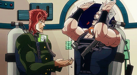 Polnareff and Kakyoin handshake #jojo #anime #jotaro #josephjoestar #a