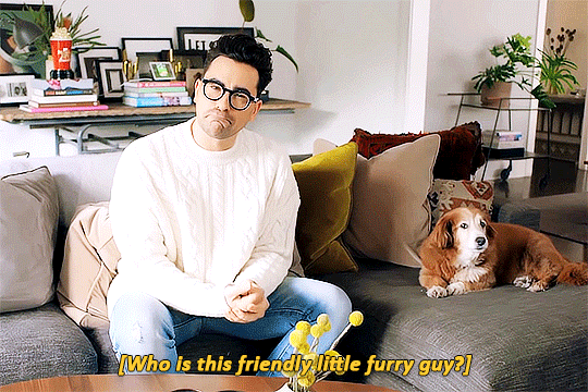 Beloved, I have missed your company. — 73 Questions With Dan Levy | Vogue