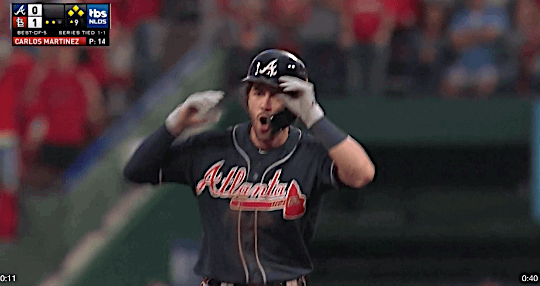 Dansby Swanson's RBI double, 04/12/2022