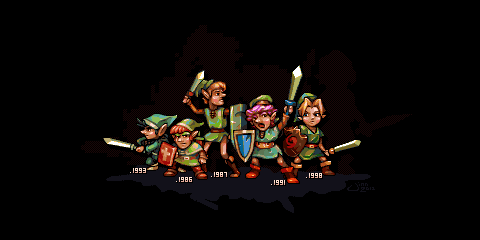 The legend of Zelda : Link / Pixel Art And Gif by Kinorthbr on DeviantArt